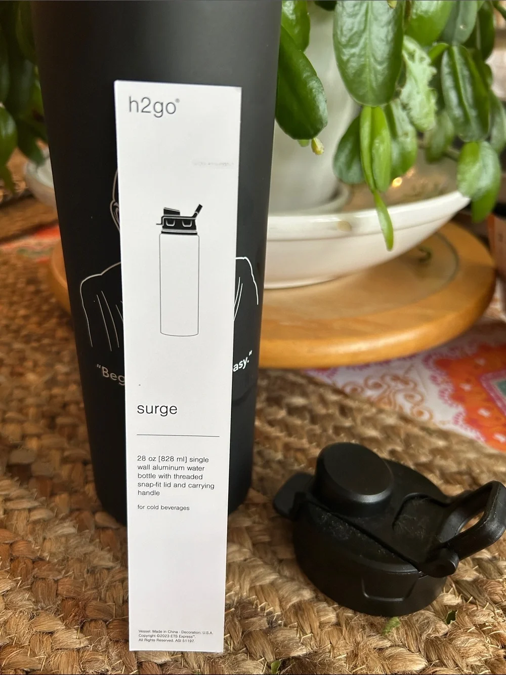 Matte Black Insulated Bottle with Flip Spout - Mr. George